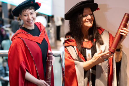 Jasmine Gardosi and Lynne Baird MBE both received Honorary Degrees